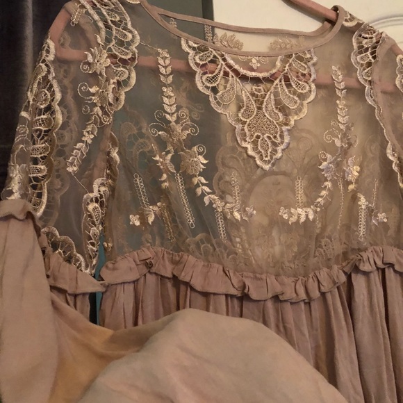 Long sleeve mini dress - Picture 3 of 4